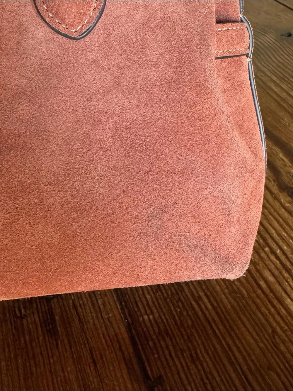 COACH Soft Empire 21 Bag in Clay Suede
